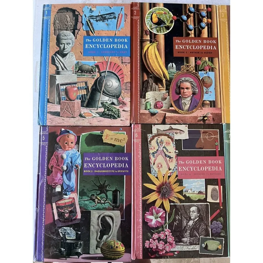 The Golden Book Encyclopedia 1960's Vol. 1 - 16 Complete Set Vintage Homeschool